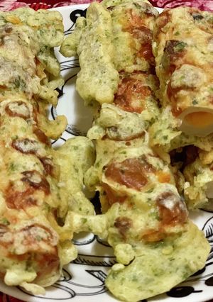チェダーチーズ入りちくわの磯辺揚げ-レシピのメイン写真