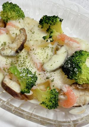 じゃがいもと明太子ときのこのチーズ焼き♡-レシピのメイン写真