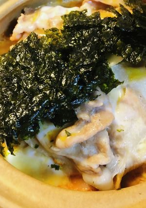 鍋の素●豚肉＆玉子のキムチうどん鍋-レシピのメイン写真