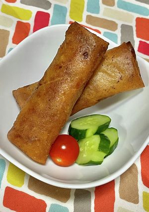 超簡単☆鶏むねたくわん春巻き♪♪-レシピのメイン写真