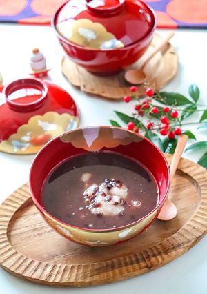 レンジですぐ作れる！粒あんで簡単ぜんざい-レシピのメイン写真