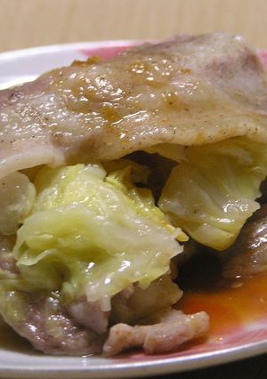 豚肉と春キャベツのレンジ蒸し-レシピのメイン写真