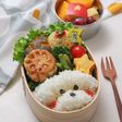 ふんわり乗せるだけ!立体的ワンちゃん弁当