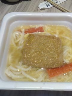 レンチンでお手軽うどんV11〜カニカマ-レシピのメイン写真