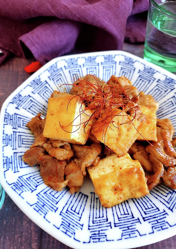 10分で簡単！豚こまと厚揚げのうま辛炒め-レシピのメイン写真