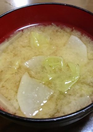 白菜と大根の味噌汁-レシピのメイン写真