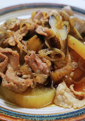 農家の食卓〜ごぼうの甘辛煮　豚こま切れ編-レシピのメイン写真