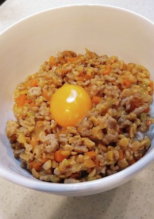ひき肉納豆丼-レシピのメイン写真