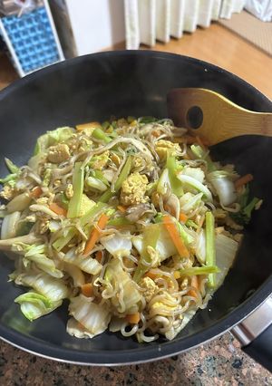 白菜とシラタキのチャプチェ風-レシピのメイン写真