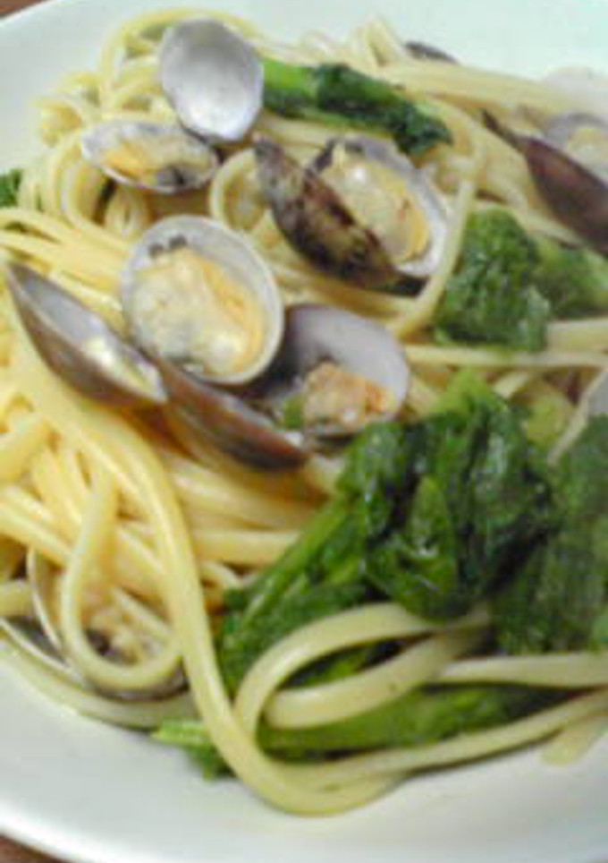 菜の花とあさりの和風パスタ-レシピのメイン写真