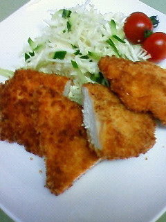 ジューシー♪むね肉でチキンカツ-レシピのメイン写真