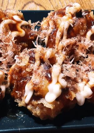 エソの擂り身天ぷら、たこ焼き風-レシピのメイン写真