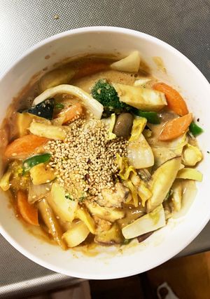 お一人様☆簡単ビビン味根菜たっぷり野菜炒-レシピのメイン写真