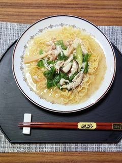ヨウサマの減塩からしそば京都風-レシピのメイン写真