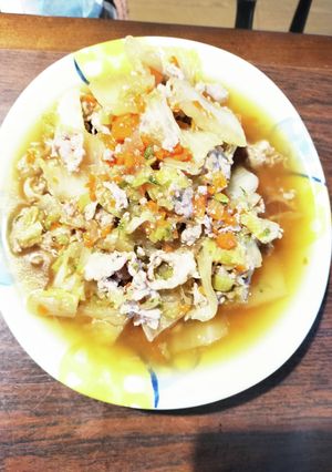 白菜と豚バラ根菜のめんつゆ煮込み-レシピのメイン写真