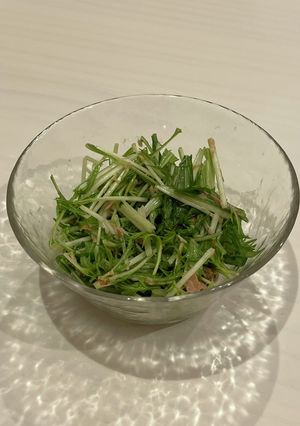 水菜とツナのマヨポンサラダ-レシピのメイン写真