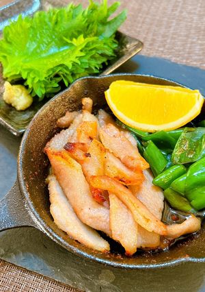 大葉とわさびで♪豚トロの塩焼き-レシピのメイン写真