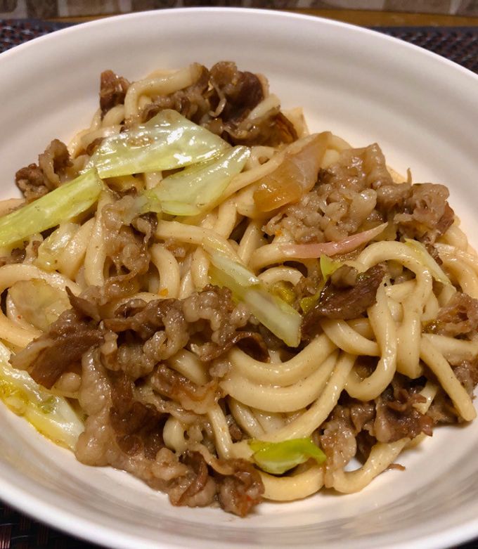 牛皿焼きうどん-レシピのメイン写真