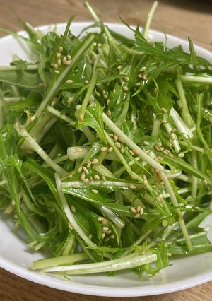 水菜のナムル-レシピのメイン写真
