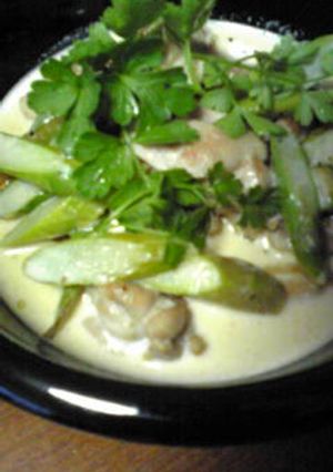 鶏肉とアスパラのクリーム煮-レシピのメイン写真