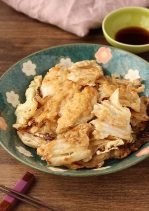 食材1つ!驚きのおいしさ【白菜チヂミ】-レシピのメイン写真