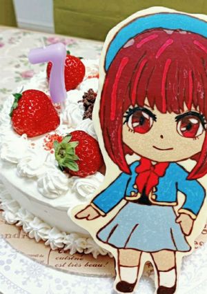 デコチョコ ケーキ 有馬かな 推しの子-レシピのメイン写真
