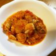 簡単チキンのトマト煮込み