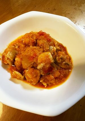 簡単チキンのトマト煮込み-レシピのメイン写真