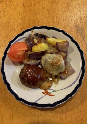オーブンで簡単時短ハンバーグ-レシピのメイン写真