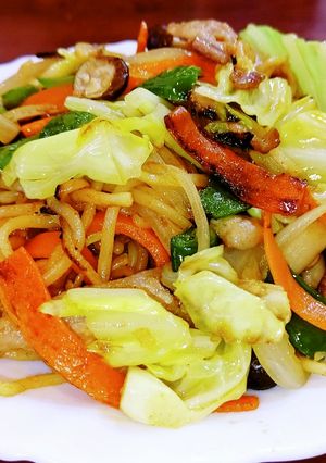 野菜たっぷりカレー焼きそば。-レシピのメイン写真