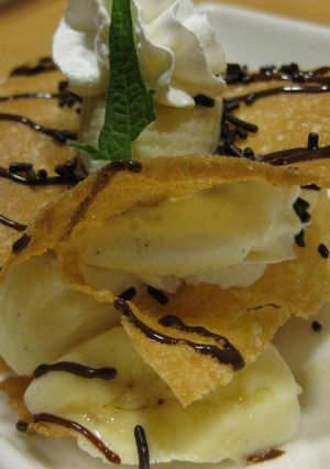 パリパリアイスインザバナナオンザクリーム-レシピのメイン写真