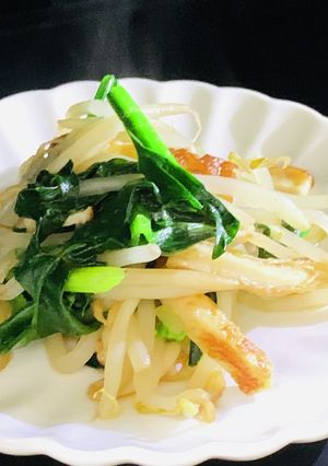 ちくわ♥もやし♥ほうれん草をオイソースで-レシピのメイン写真