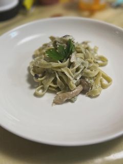 ジェノベーゼのクリームパスタ-レシピのメイン写真