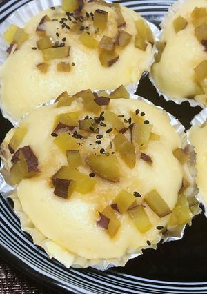 フライパンで!さつまいも蒸しパン-レシピのメイン写真