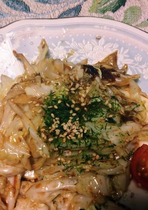 千切りキャベツの焼きそばソース炒め-レシピのメイン写真