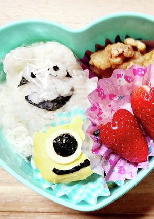 モンスターズインク 雪男♪キャラ弁-レシピのメイン写真
