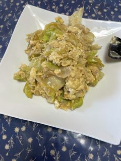 簡単!レタス卵炒め-レシピのメイン写真