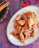 豚こまれんこんのしょうが焼き