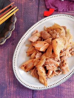 豚こまれんこんのしょうが焼き-レシピのメイン写真