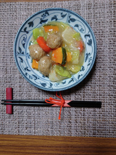 ヨウサマの減塩鶏団子の蕪餡かけ(京都風)-レシピのメイン写真