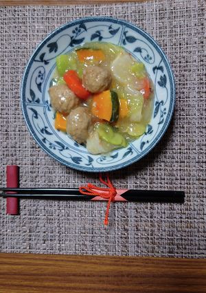 ヨウサマの減塩鶏団子の蕪餡かけ(京都風)-レシピのメイン写真