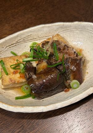 めんつゆだけ〜茄子と厚揚げの揚げ煮浸し-レシピのメイン写真