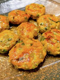 菜の花入りつくねバーグ-レシピのメイン写真