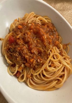 ボロネーゼパスタ〜バジル風味-レシピのメイン写真