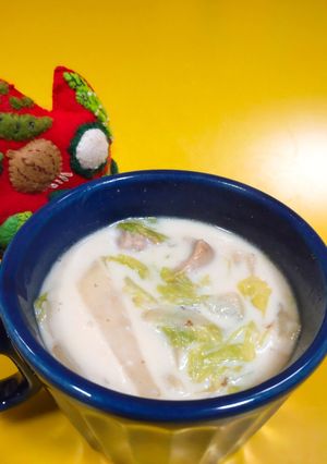 白菜の豆乳スープ　-レシピのメイン写真