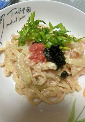 あさりめんたいクリーム-レシピのメイン写真