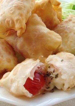 モッツァレラとトマトの包み揚げ-レシピのメイン写真