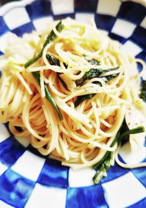 キャベツとほうれん草の豆乳パスタ-レシピのメイン写真
