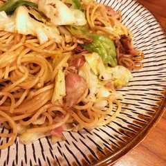 รูปของ リュウジアレンジ！キャベツと塩昆布パスタ