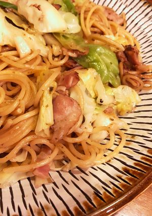 リュウジアレンジ！キャベツと塩昆布パスタ-レシピのメイン写真
